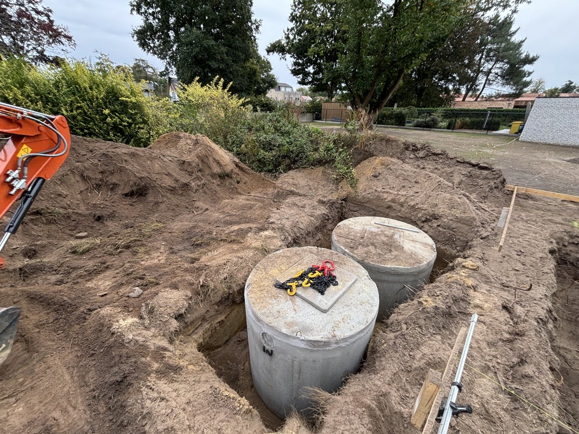 Fundament zelfbouw Waterputten grondwerken
